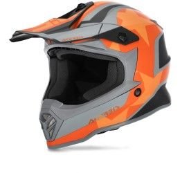 Helmet cross enduro Acerbis Steel Junior black-orange