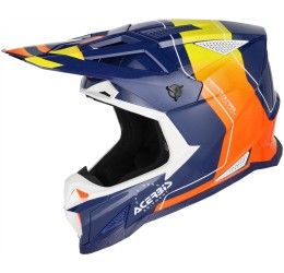 Helmet cross enduro Acerbis T711 blue/orange