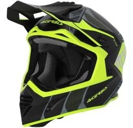 Helmet cross enduro Acerbis X-TRACK 22-06 Black/Fluo Yellow