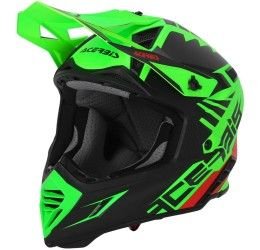 Helmet cross enduro Acerbis X-TRACK 22-06 Fluo Green/Black