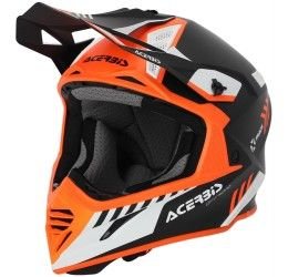 Helmet cross enduro Acerbis X-TRACK MIPS 22-06 Nero/Arancio Fluo