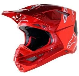 Helmet cross enduro Alpinestars Supertech M10 FLOOD red color