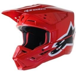 Helmet cross enduro Alpinestars Supertech M5 CORP red color