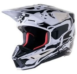 Helmet cross enduro Alpinestars Supertech M5 MINE grey-black color