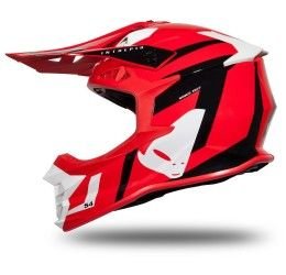 Helmet cross enduro UFO Intrepid red and black glossy