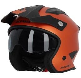 Helmet jet Acerbis JET ARIA METALLIC orange
