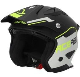 Helmet jet Acerbis JET ARIA 22-06 Black-Fluo Yellow