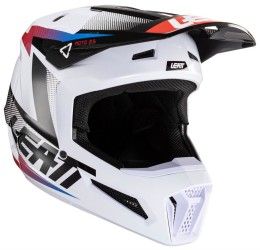 Helmet cross enduro Leatt 2.5 white-black color