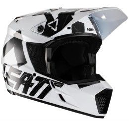 Helmet cross enduro Leatt 3.5 white-black color