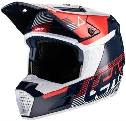 Helmet cross enduro Leatt 3.5 for Kid blue-white-red color