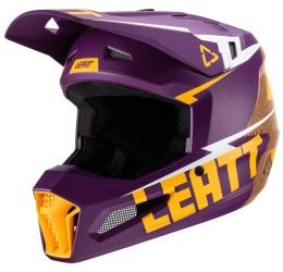 Helmet cross enduro Leatt 3.5 for Kid violet color