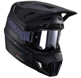 Helmet cross enduro Leatt 7.5 matt black color + Leatt Velocity Google included