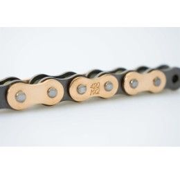 Afam MX2 Minicross chain size 420 off-road 130 links without O-RING and with clip joint