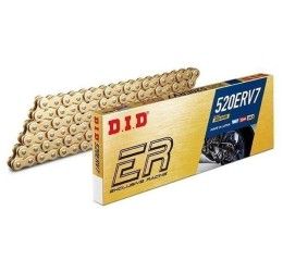 DID 520 ERV7 RACING Gold & Gold chain size 520 100 links with X2-RING and rivet joint