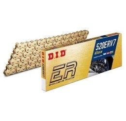 DID 520 ERV7 RACING Gold & Gold chain size 520 102 links with X2-RING and rivet joint