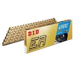 DID 415 ERZ Gold & Gold chain size 415 Racing 140 links without O-RING and with clip joint