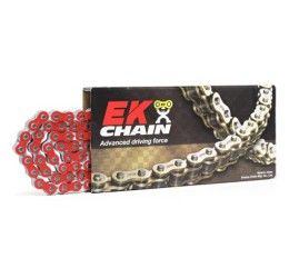 EK Chain 520 MVXZ2 chain size 520 120 links with QX-RING and with rivet joint red colour