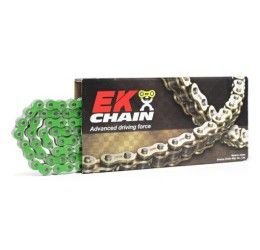 EK Chain 520 MVXZ2 chain size 520 120 links with QX-RING and with rivet joint green colour