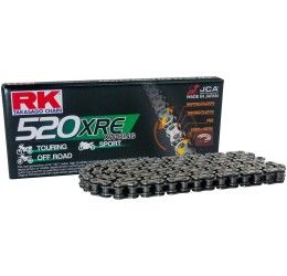 RK 520 XRE Classic Steel chain size 520 120 links with XW-RING and with rivet joint