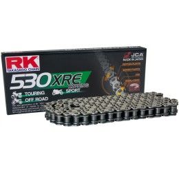 RK 530 XRE Classic Steel chain size 530 120 links with XW-RING and with rivet joint