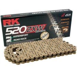 RK 520 ZXW Total Gold chain size 520 120 links with XW-RING and with rivet joint