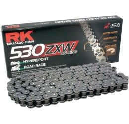 RK 530 ZXW Classic Steel chain size 530 122 links with XW-RING and with rivet joint
