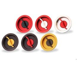 CNC Racing Fuel tank cap Fast Open plug BICOLOR for Ducati 848 EVO 11-13