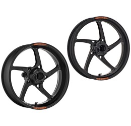 OZ forged aluminum wheels (front+rear) model PIEGA R 5 spokes for Aprilia Tuono 1000 R 06-11