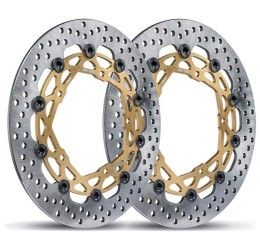 KIT Brembo Racing SUPER SPORT for Bimota 500 V2 97-00 Couple floating front brake discs 208973710 diameter 320mm