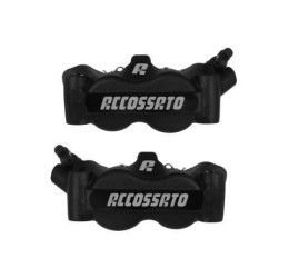 Kit of 2 radial monoblock forged brake calipers Accossato anodized in various colors version 100mm pitch with pads