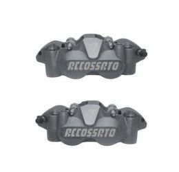 Kit of 2 radial monoblock forged brake calipers Accossato anodized in various colors 108mm pitch with pads