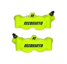 Kit of 2 radial monoblock forged brake calipers Accossato painted in various colors version 100mm pitch with pads