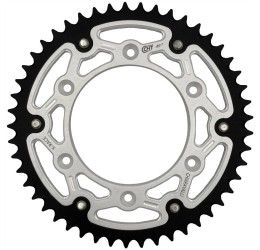 Rear bimetallic sprockets CHT Chiaravalli X-RACE chain 520 for Beta RR 125 Enduro 18-25 silver color