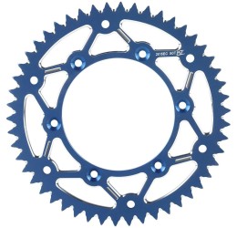 Rear ergal sprocket CHT Chiaravalli EC chain 520 for Beta RR 400 05-12 blue color