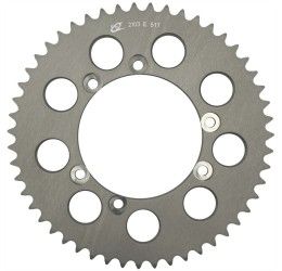 Rear ergal sprocket CHT Chiaravalli E chain 420 for Beta RR 50 Supermotard 02-05 Silver color