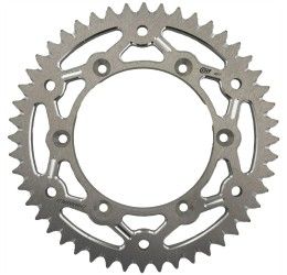 Rear ergal sprocket CHT Chiaravalli EC chain 520 for Fantic XE 125 21-25 silver color