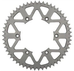 Rear ergal sprocket CHT Chiaravalli E chain 520 for Husqvarna TC 510 1990 | 05-09 Silver color