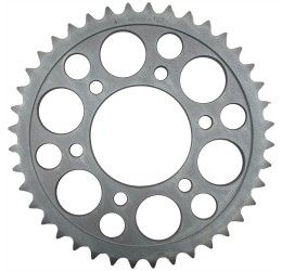 Rear steel sprocket CHT Chiaravalli C chain 520 for Kawasaki ER6N 06-16 Silver color