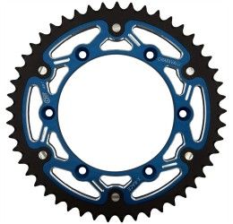 Rear bimetallic sprockets CHT Chiaravalli X-RACE chain 520 for Sherco 125 SE-R 18-20 Blue color
