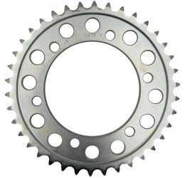 Rear steel sprocket CHT Chiaravalli C chain 530 for Yamaha FZ6 Fazer 04-06 Silver color