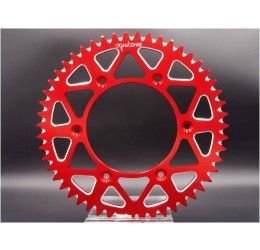 Rear sprockets ergal Ognibene Chain 520 for Beta RR 125 Enduro 18-20 self-cleaning red color