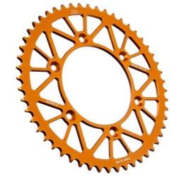 Rear sprockets ergal JT Sprockets RACELITE chain 520 for KTM 250 EXC TBI 23-25 orange color
