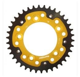 Rear bimetallic sprockets Supersprox STEALTH 525 chain for Ducati 749 03-06 Gold color