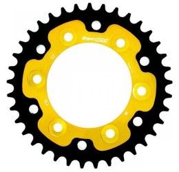 Rear bimetallic sprockets Supersprox STEALTH chain 520 for Ducati Monster 400 04-08 Gold color