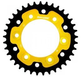 Rear bimetallic sprockets Supersprox STEALTH chain 520 for Ducati Monster 620 02-06 Gold color