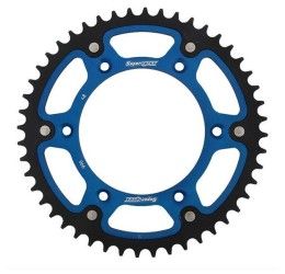 Rear bimetallic sprockets Supersprox STEALTH chain 520 for Husaberg FE 250 13-14 Blue color