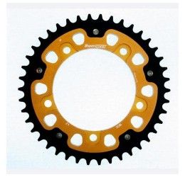 Rear bimetallic sprockets Supersprox STEALTH chain 530 for Suzuki GSX-R 1300 Hayabusa 08-17 | 21-24 Gold color