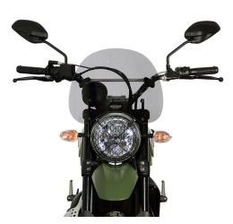 MRA screen model NT Naked Touring for Ducati Scrambler 400 Sixty 2 16-18 (Include specify mounting kit or use the OEM fitting)