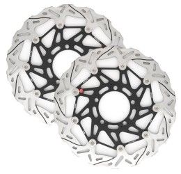Kit couple front brake discs Braking SK3 wave floating for Aprilia Tuono V4 1000 R 11-13