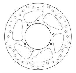 Brembo SERIE ORO for Honda CRF 450 RX 17-20 fixed front brake disc (1 disc) 68B407N3